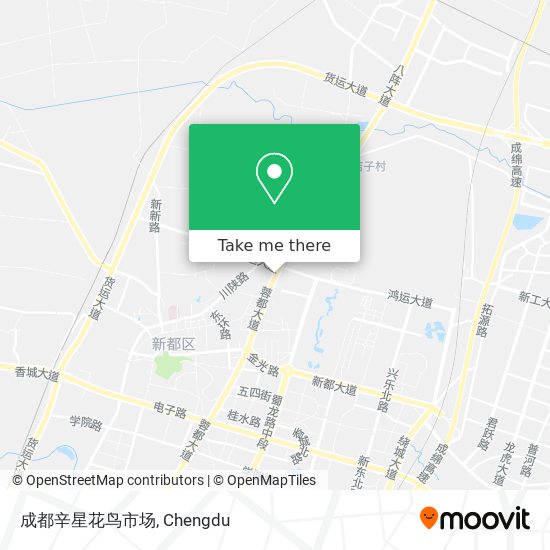成都辛星花鸟市场 map