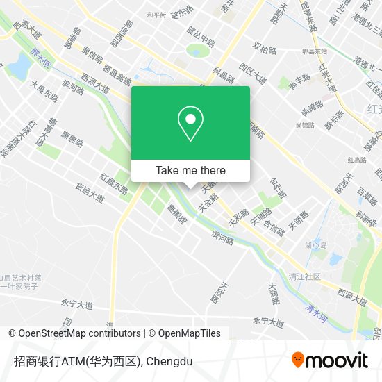 招商银行ATM(华为西区) map