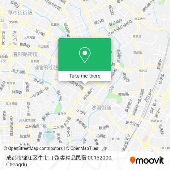 成都市锦江区牛市口·路客精品民宿·00132000 map