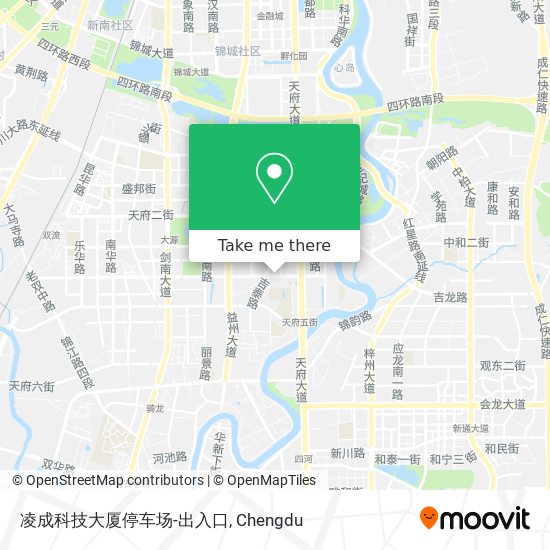 凌成科技大厦停车场-出入口 map