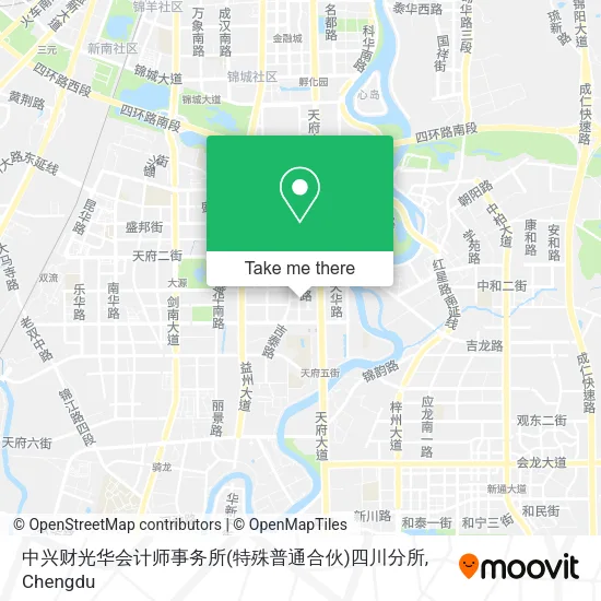 中兴财光华会计师事务所(特殊普通合伙)四川分所 map