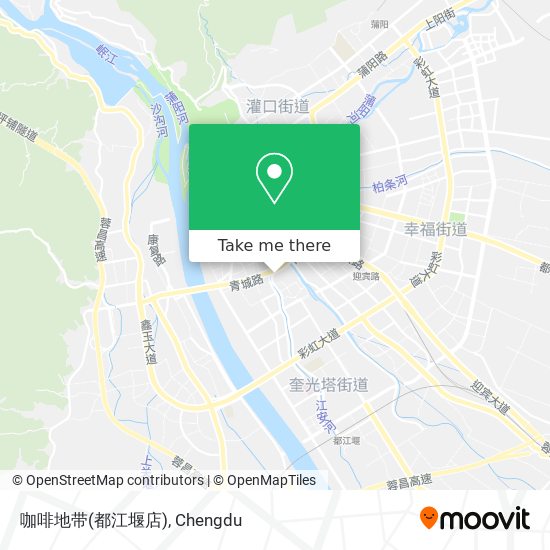 咖啡地带(都江堰店) map