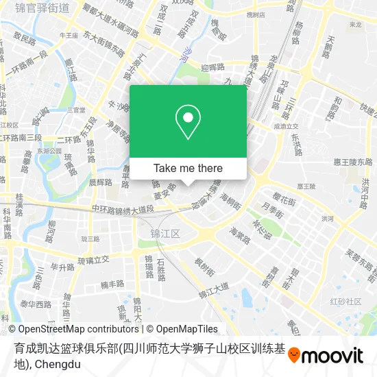 育成凯达篮球俱乐部(四川师范大学狮子山校区训练基地) map