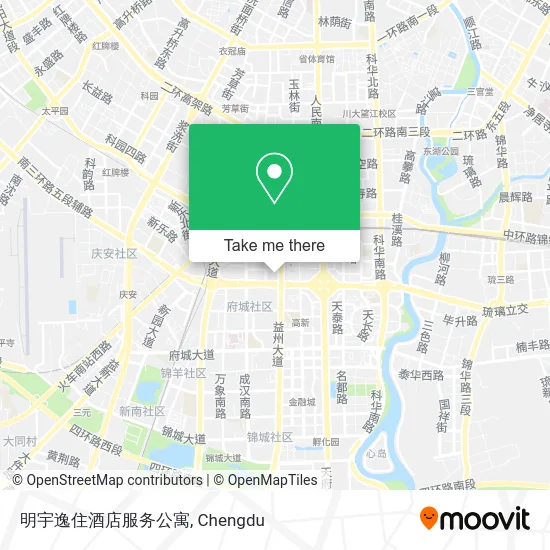明宇逸住酒店服务公寓 map