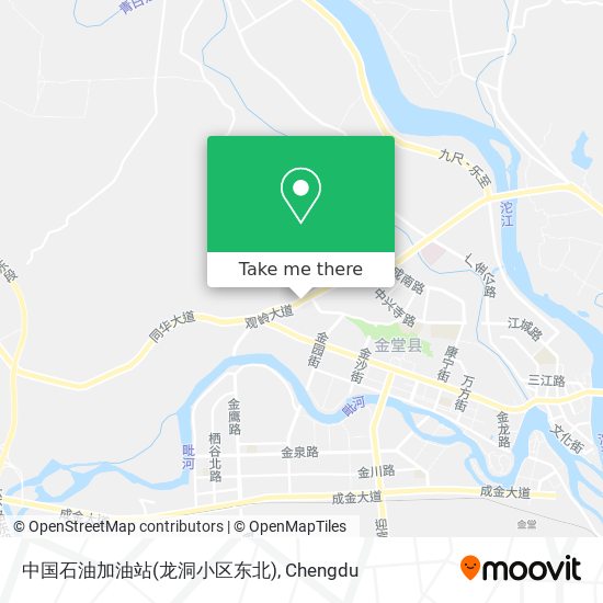 中国石油加油站(龙洞小区东北) map