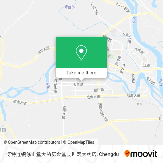博特连锁修正堂大药房金堂县世宏大药房 map