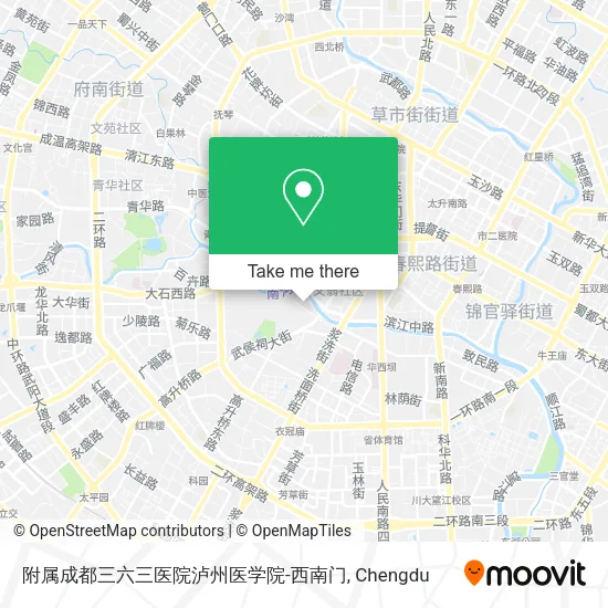 附属成都三六三医院泸州医学院-西南门 map