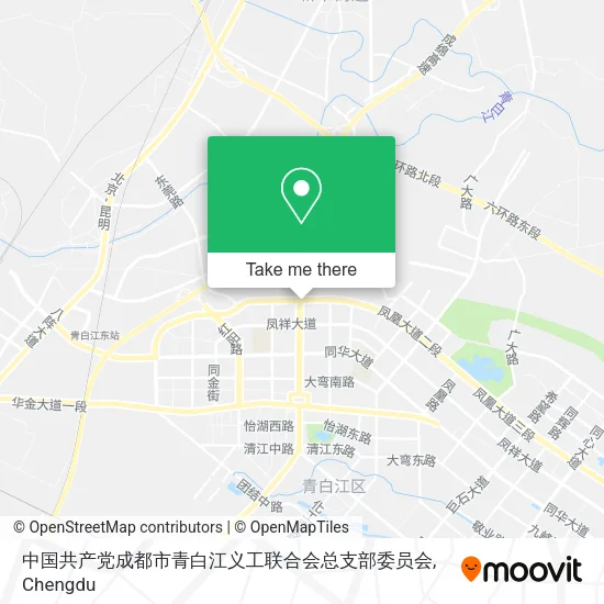 中国共产党成都市青白江义工联合会总支部委员会 map