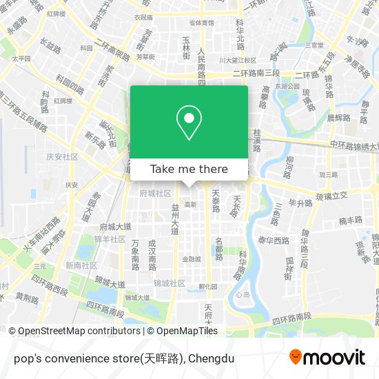 pop's convenience store(天晖路) map