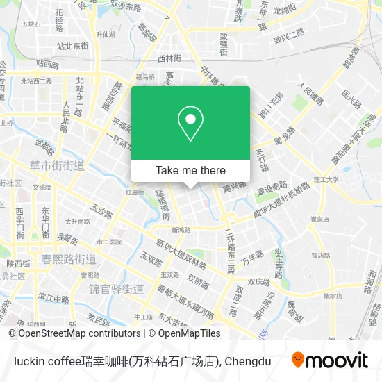 luckin coffee瑞幸咖啡(万科钻石广场店) map