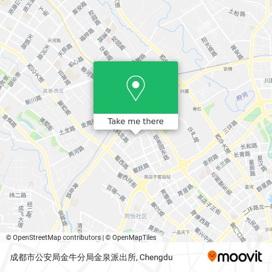 How To Get To 成都市公安局金牛分局金泉派出所in 金牛区by Bus Or Metro