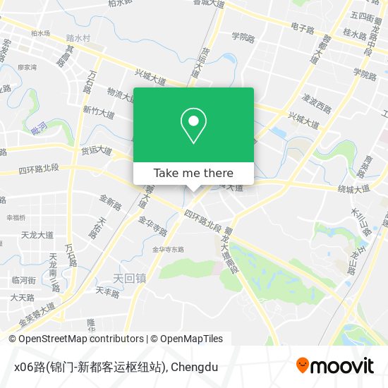 x06路(锦门-新都客运枢纽站) map