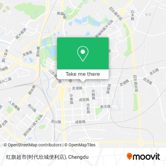 红旗超市(时代欣城便利店) map