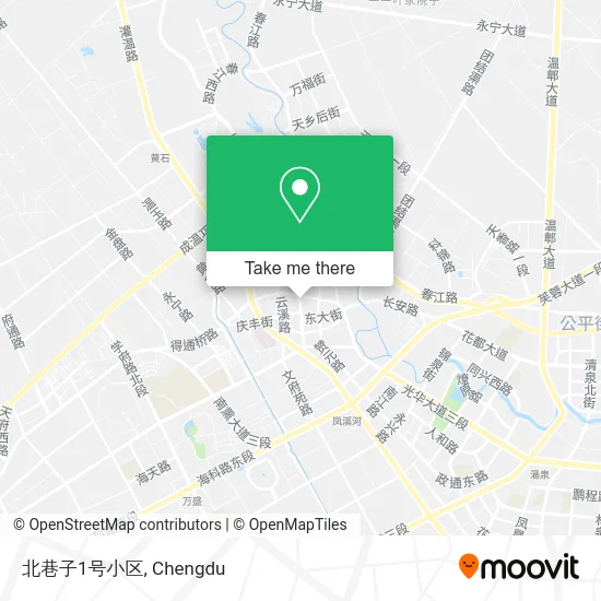 北巷子1号小区 map