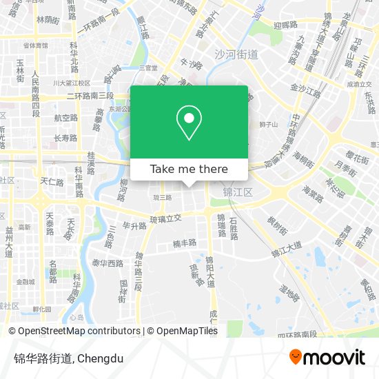 锦华路街道 map