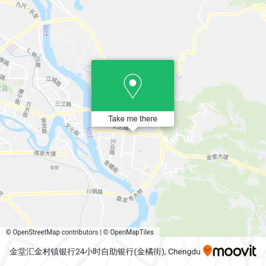 金堂汇金村镇银行24小时自助银行(金橘街) map
