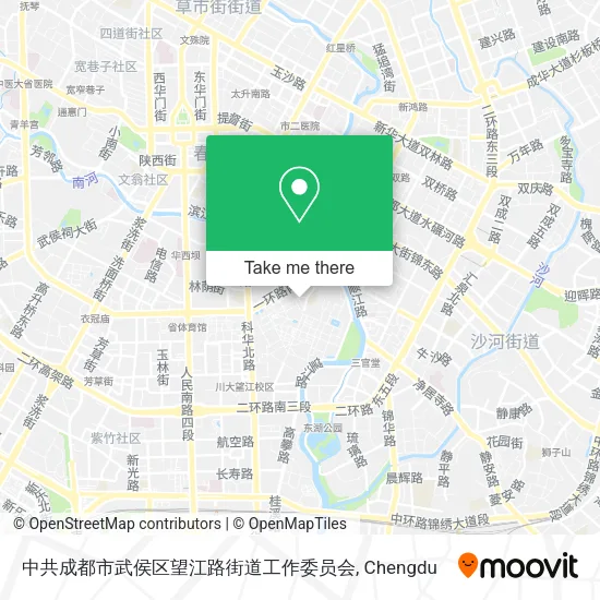 中共成都市武侯区望江路街道工作委员会 map