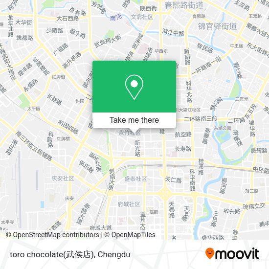 toro chocolate(武侯店) map