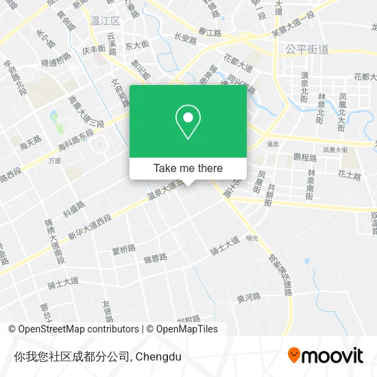 你我您社区成都分公司 map