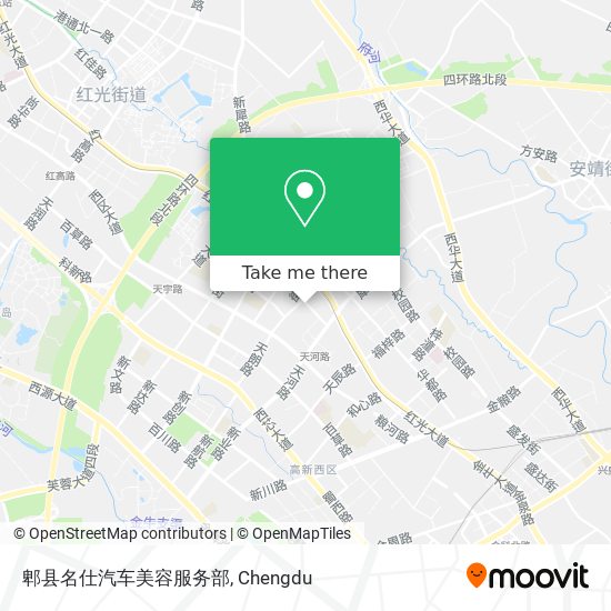 郫县名仕汽车美容服务部 map