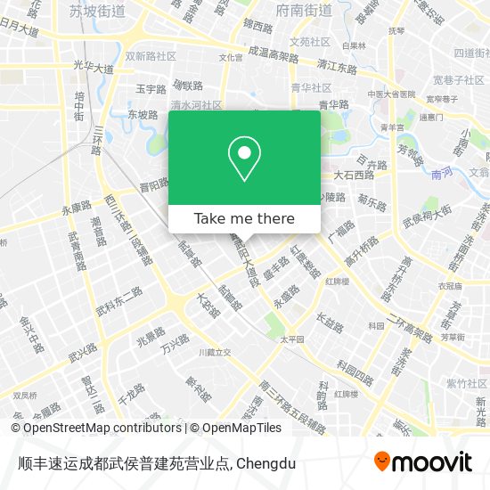 顺丰速运成都武侯普建苑营业点 map