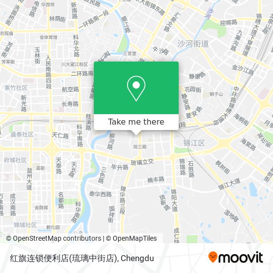 红旗连锁便利店(琉璃中街店) map