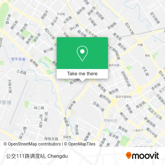 公交111路调度站 map