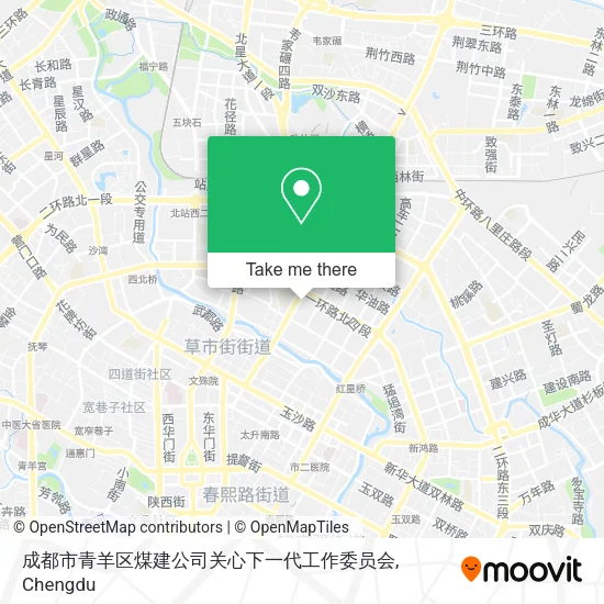 成都市青羊区煤建公司关心下一代工作委员会 map