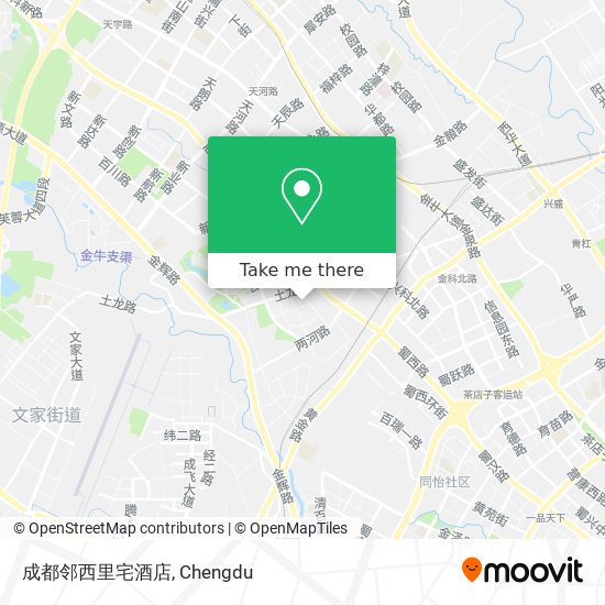 成都邻西里宅酒店 map