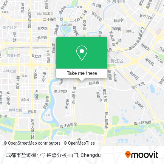 成都市盐道街小学锦馨分校-西门 map