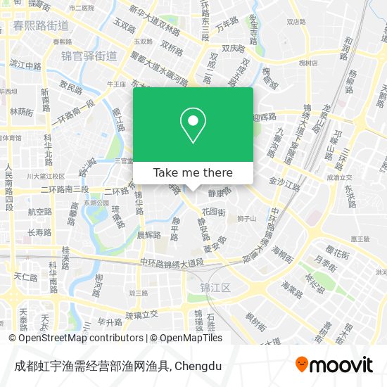 成都虹宇渔需经营部渔网渔具 map