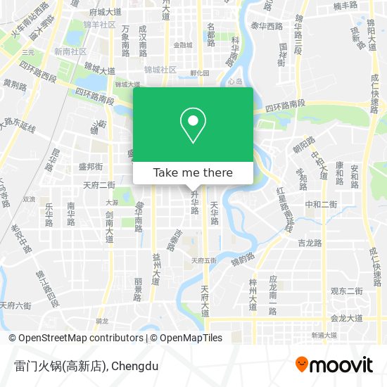 雷门火锅(高新店) map