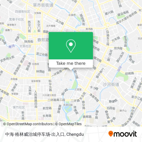 中海·格林威治城停车场-出入口 map