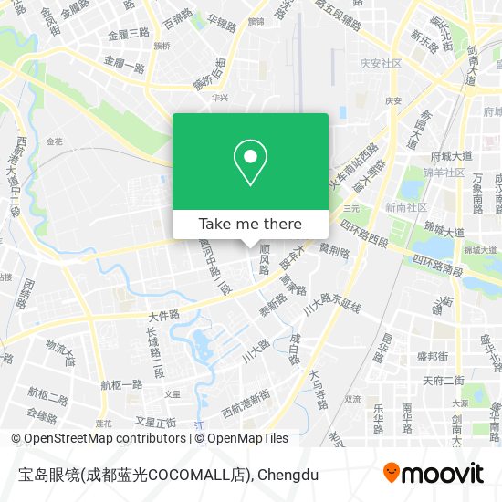 宝岛眼镜(成都蓝光COCOMALL店) map
