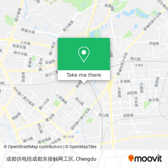 成都供电段成都东接触网工区 map
