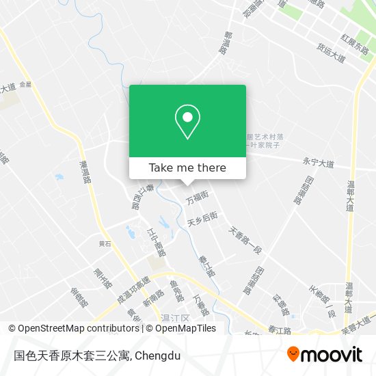 国色天香原木套三公寓 map