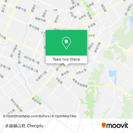 卓越樾山府 map