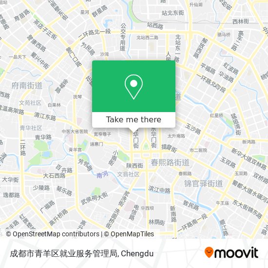 成都市青羊区就业服务管理局 map