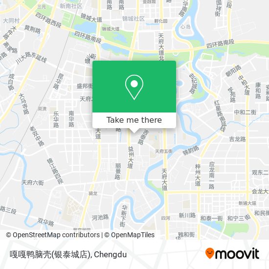 嘎嘎鸭脑壳(银泰城店) map