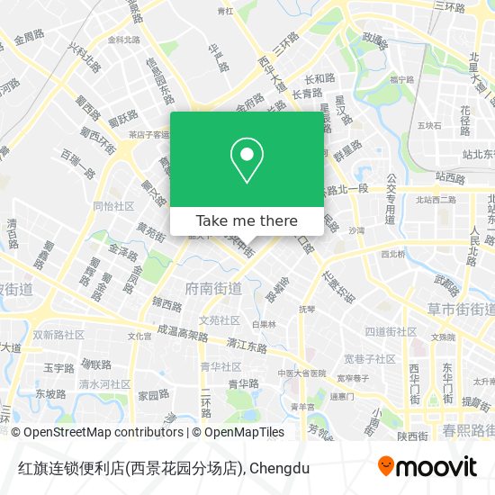 红旗连锁便利店(西景花园分场店) map