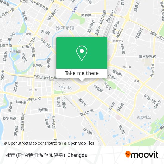 街电(斯泊特恒温游泳健身) map