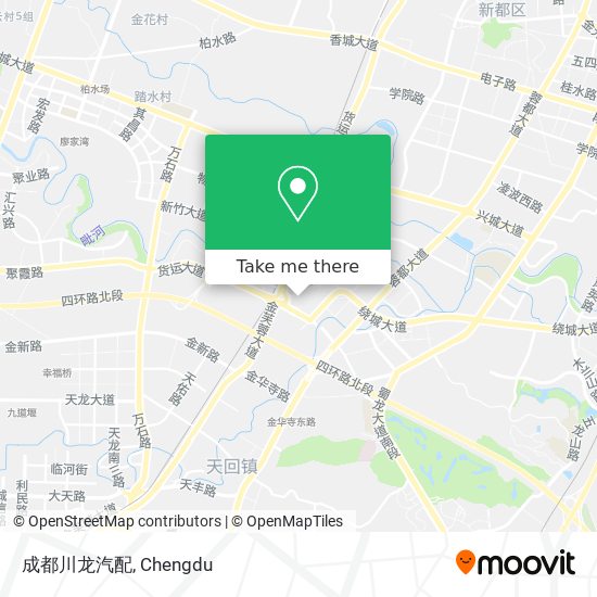 成都川龙汽配 map