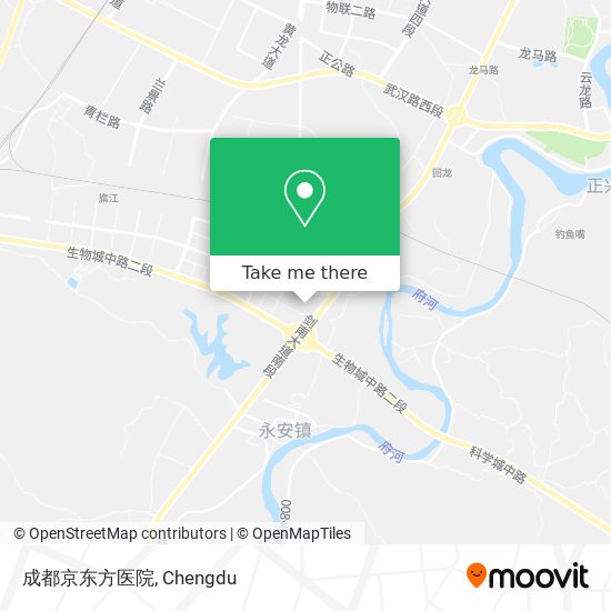 成都京东方医院 map