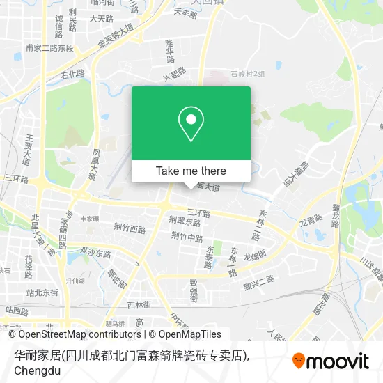 华耐家居(四川成都北门富森箭牌瓷砖专卖店) map