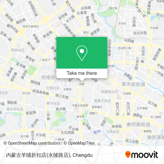内蒙古羊绒折扣店(永陵路店) map
