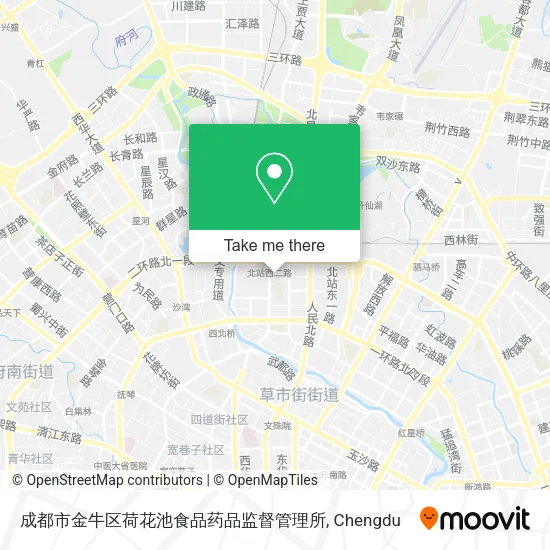 成都市金牛区荷花池食品药品监督管理所 map