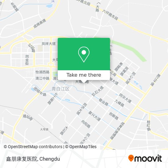 鑫朋康复医院 map