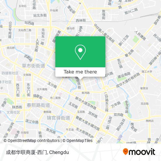 成都华联商厦-西门 map