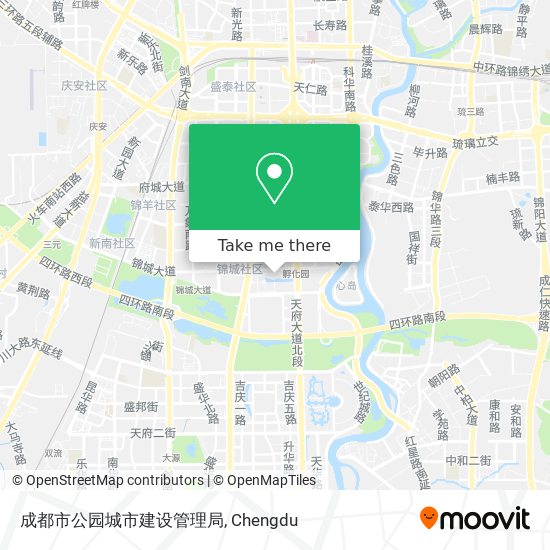 成都市公园城市建设管理局 map