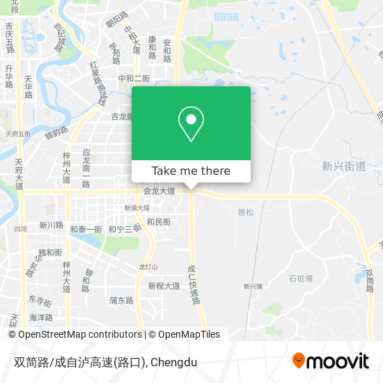 双简路/成自泸高速(路口) map